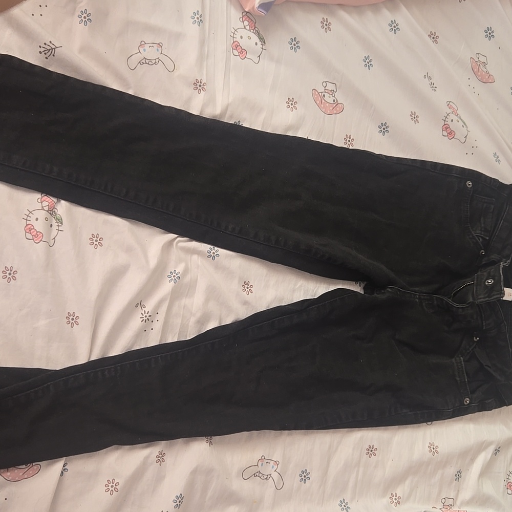 Cat & Jack Kids's Straight Leg Jeans in Black Wash